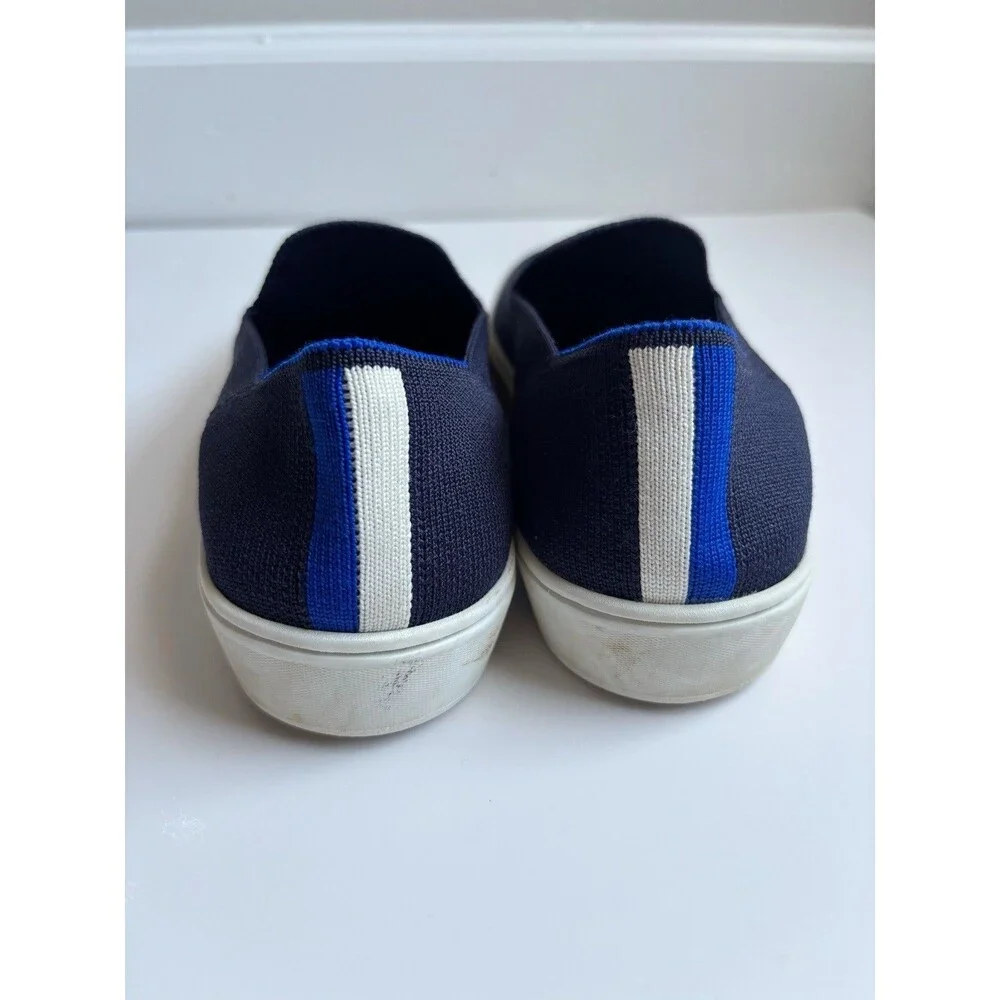 Rothy's Navy Blue The Original Slip On Sneaker Washable Shoes - Picture 5 of 5